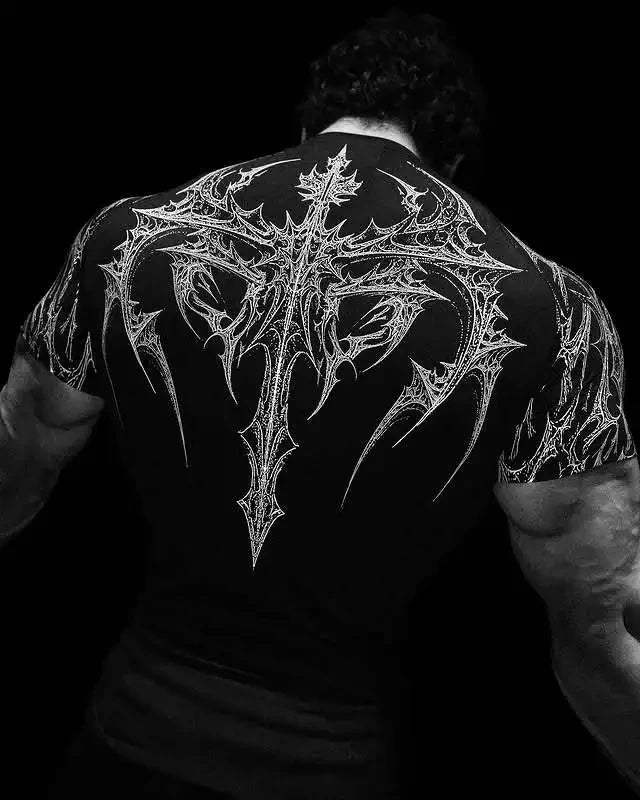 Men's Gothic Print Muscle Tee