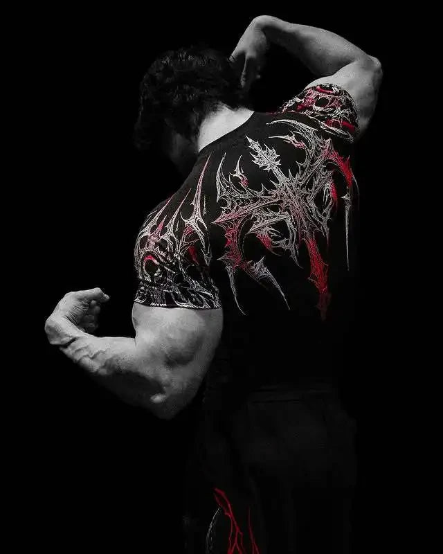 Men's Gothic Print Muscle Tee