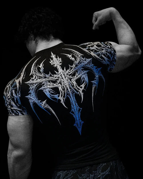 Men's Gothic Print Muscle Tee