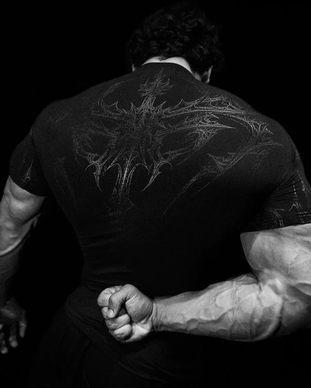 Men's Gothic Print Muscle Tee