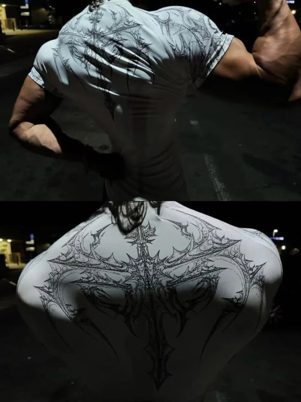 Men's Gothic Print Muscle Tee