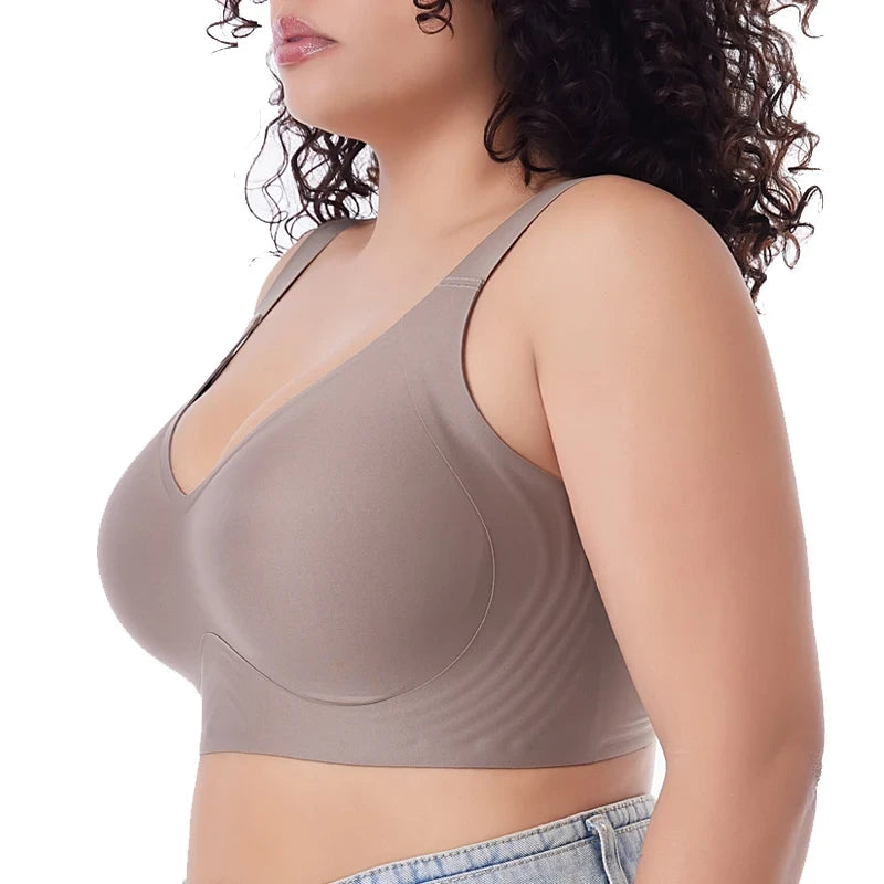Plus Size Seamless Push Up Bra