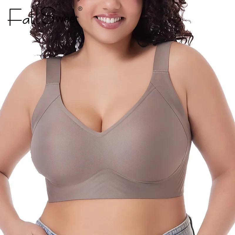 Plus Size Seamless Push Up Bra