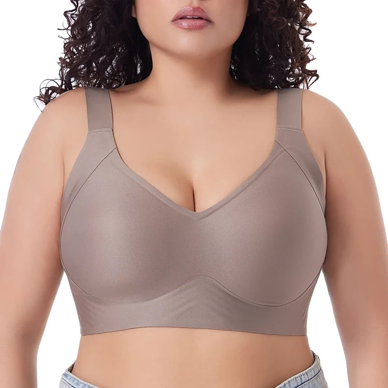 Plus Size Seamless Push Up Bra